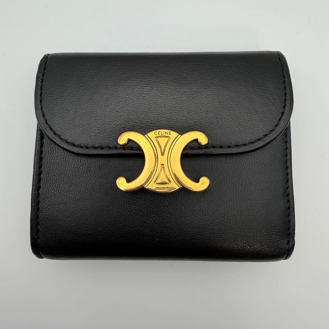 CELINE セリーヌ 財布 スモール フラップウォレット トリオンフ