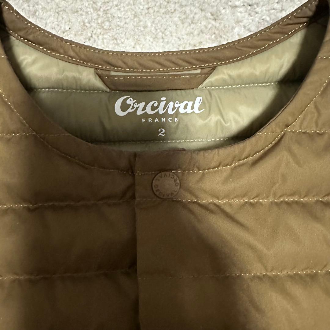 Orcival ブラウン ダウンベスト サイズ2