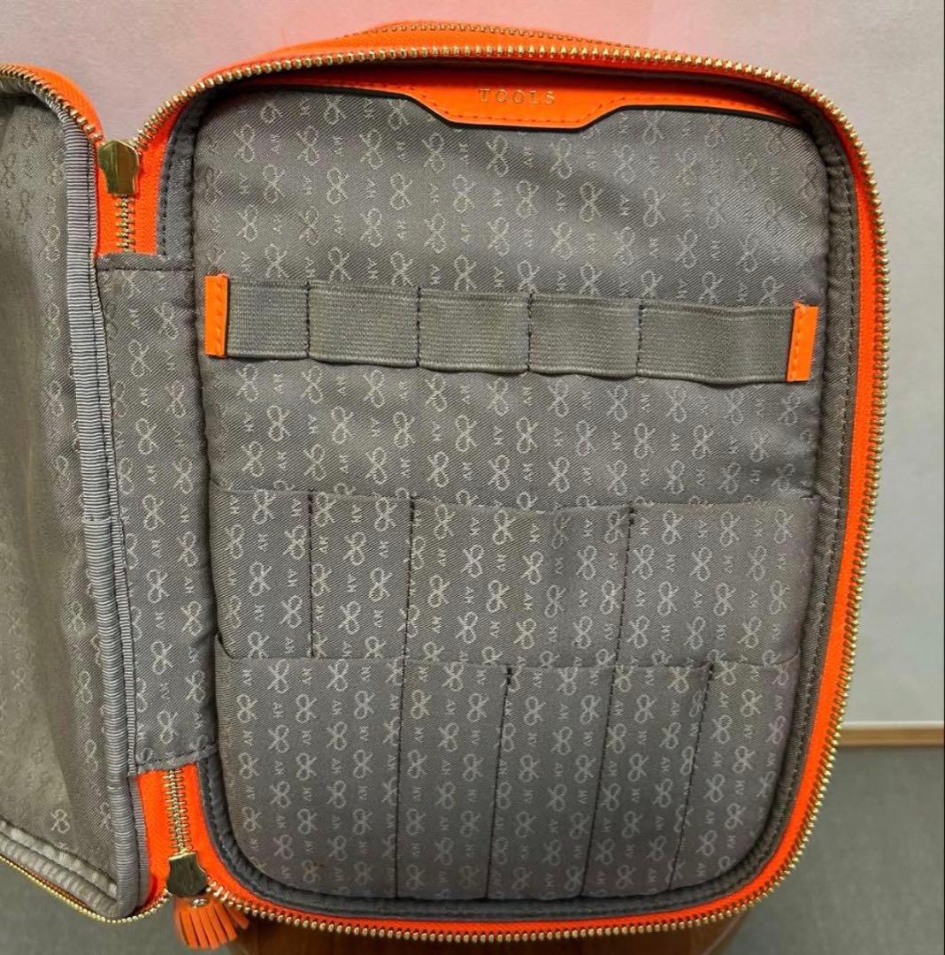 s*w様 アニヤハインドマーチ バニティケース バッグ メイクポーチ オレンジ