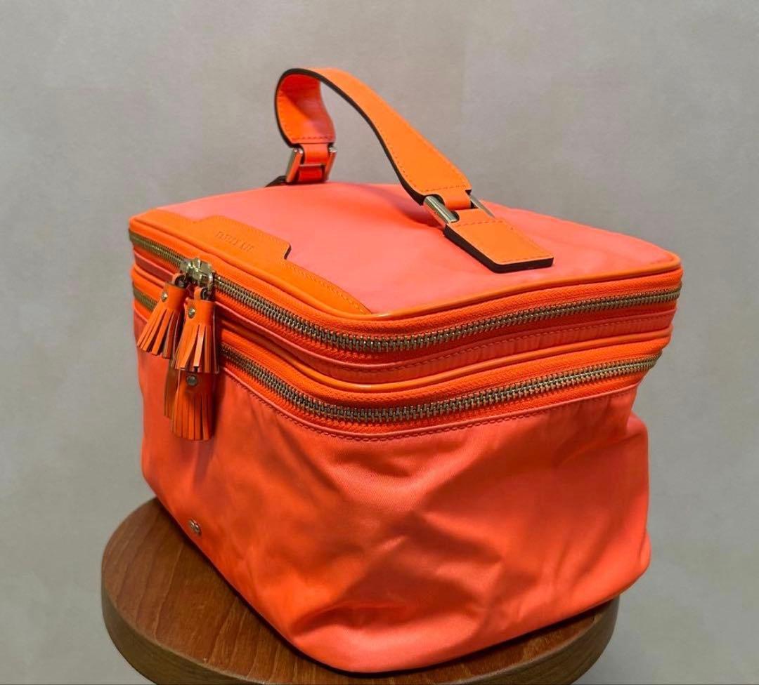 s*w様 アニヤハインドマーチ バニティケース バッグ メイクポーチ オレンジ