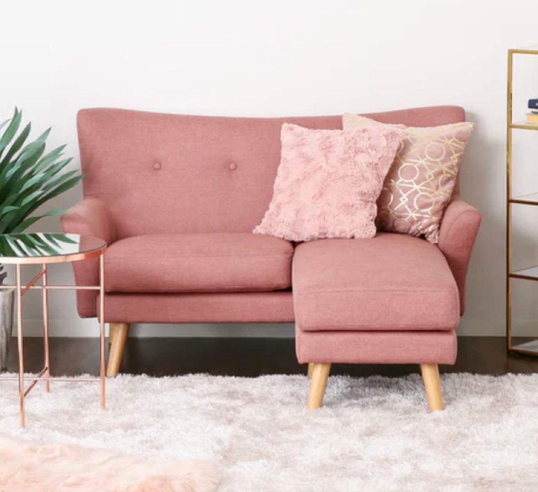 美品★Francfranc★フランフラン★フルレット 3WAYソファ★ピンク