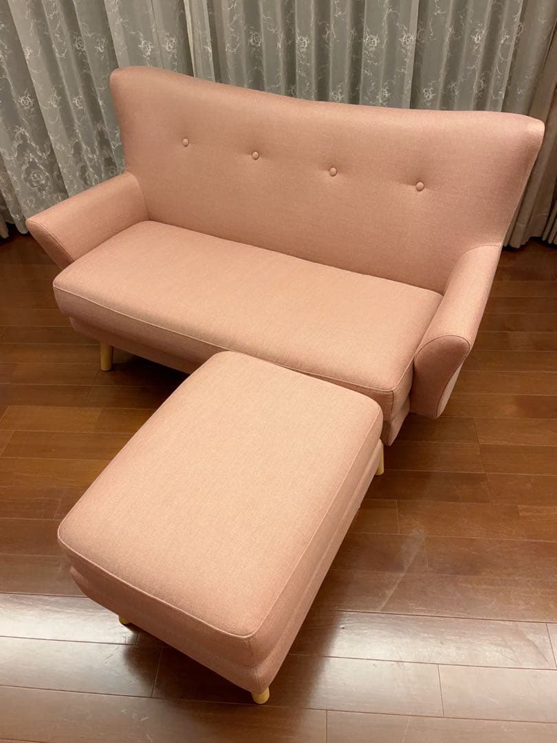 美品★Francfranc★フランフラン★フルレット 3WAYソファ★ピンク