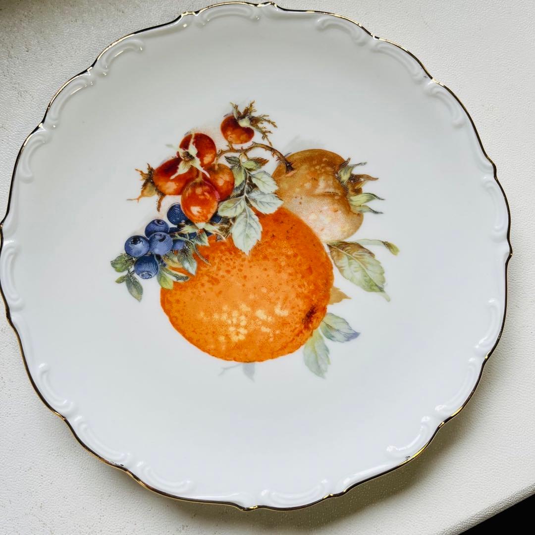 シューマンババリア　果物　フルーツ柄プレート　６枚セット