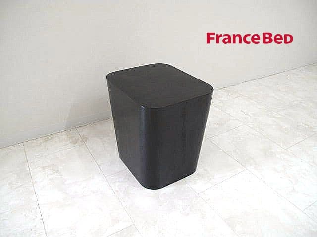 フランスベッド サイドテーブル スツール ブラック 　　モダン ミニマル 椅子