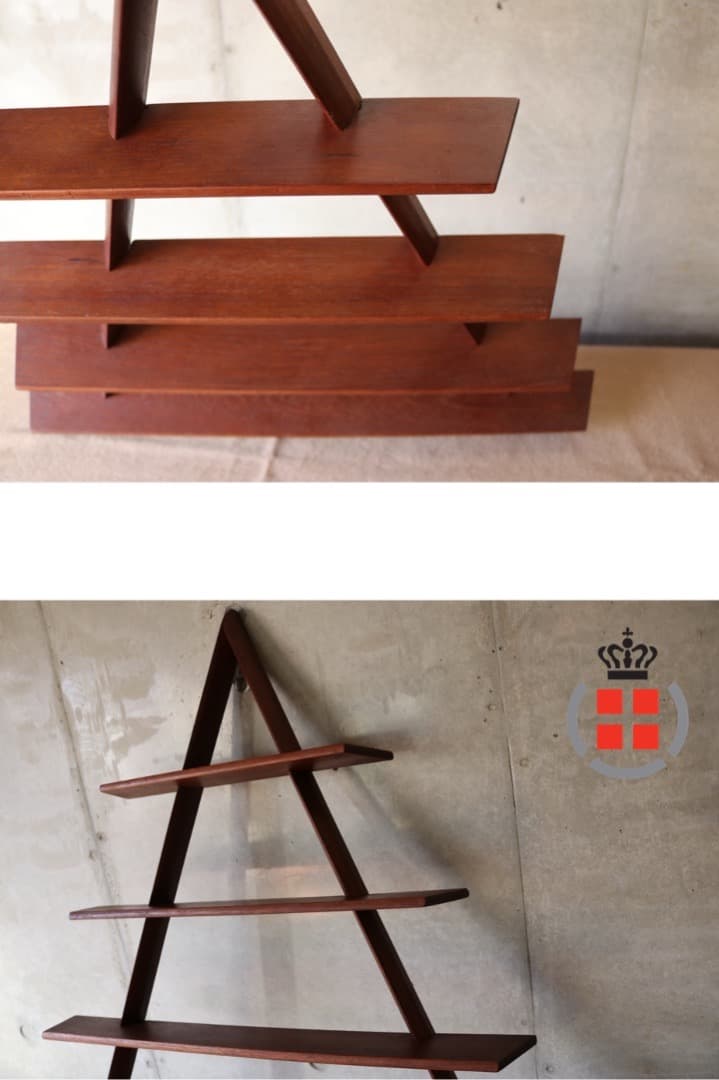 北欧　ウォールシェルフ 　チーク　アンティーク　デンマーク　コペンハーゲン