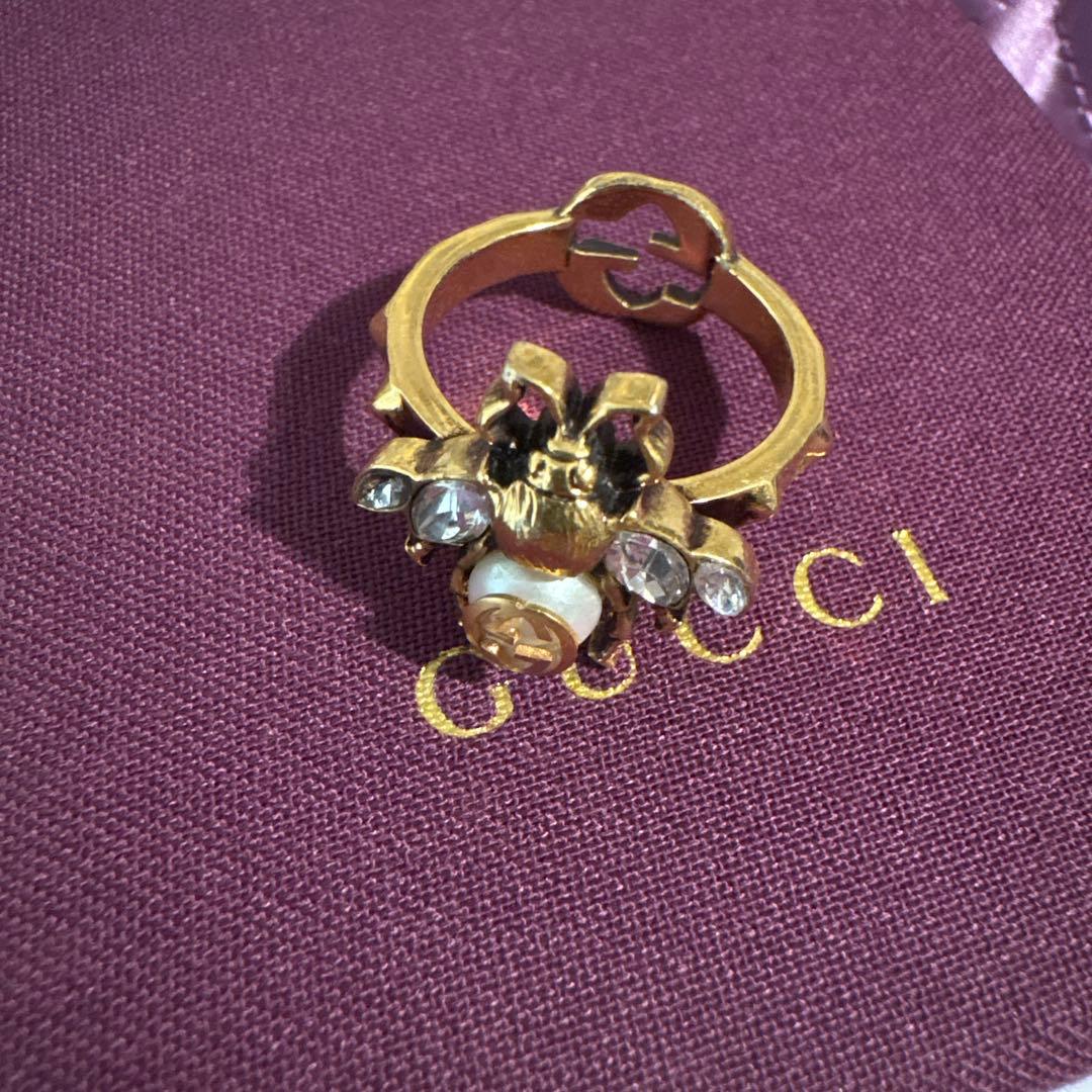 GUCCI 蜂モチーフ ファッションリング Mサイズ
