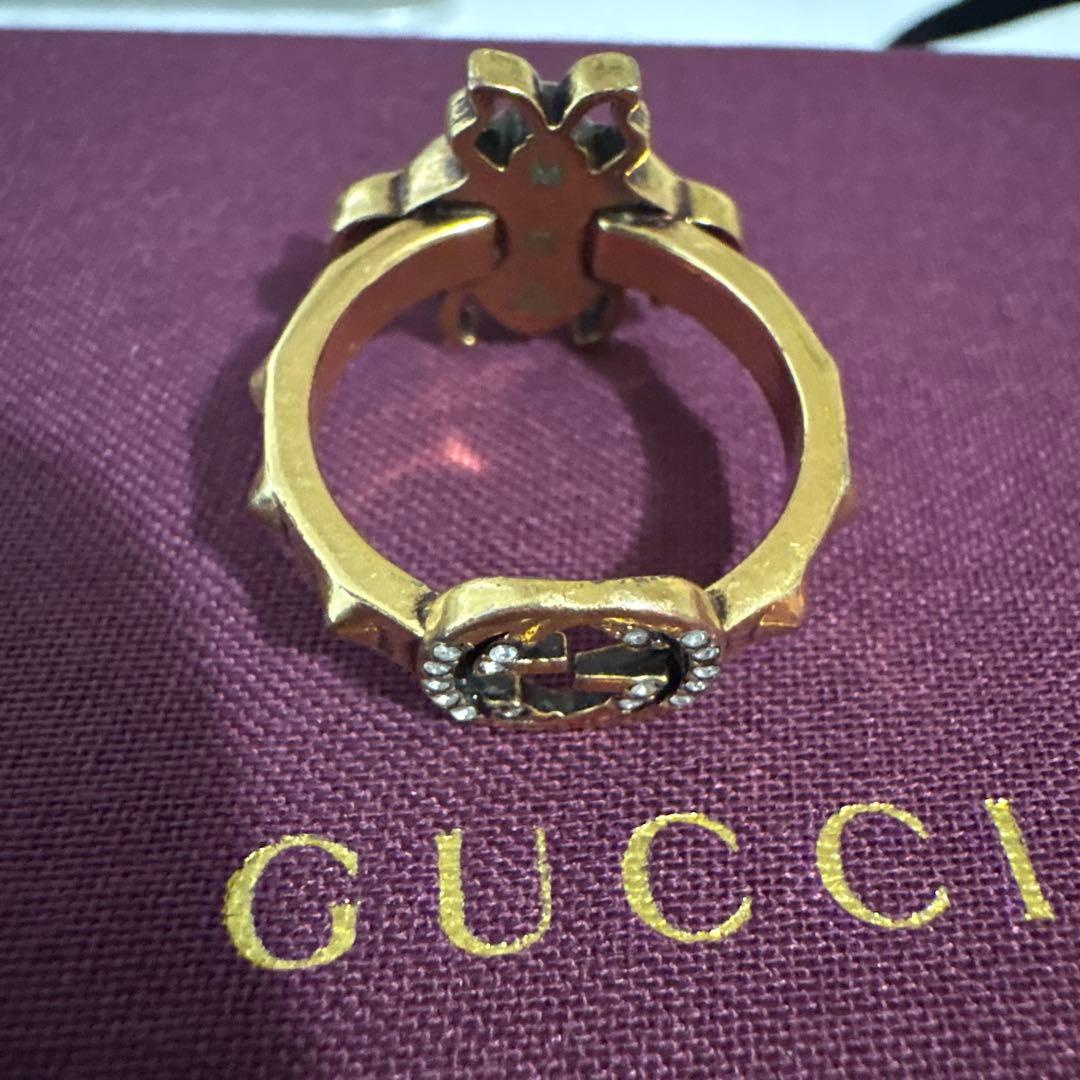 GUCCI 蜂モチーフ ファッションリング Mサイズ