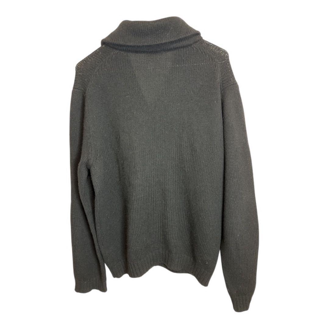 にょにょ　Cruciani ウールニットカーディガン 48 ブラック