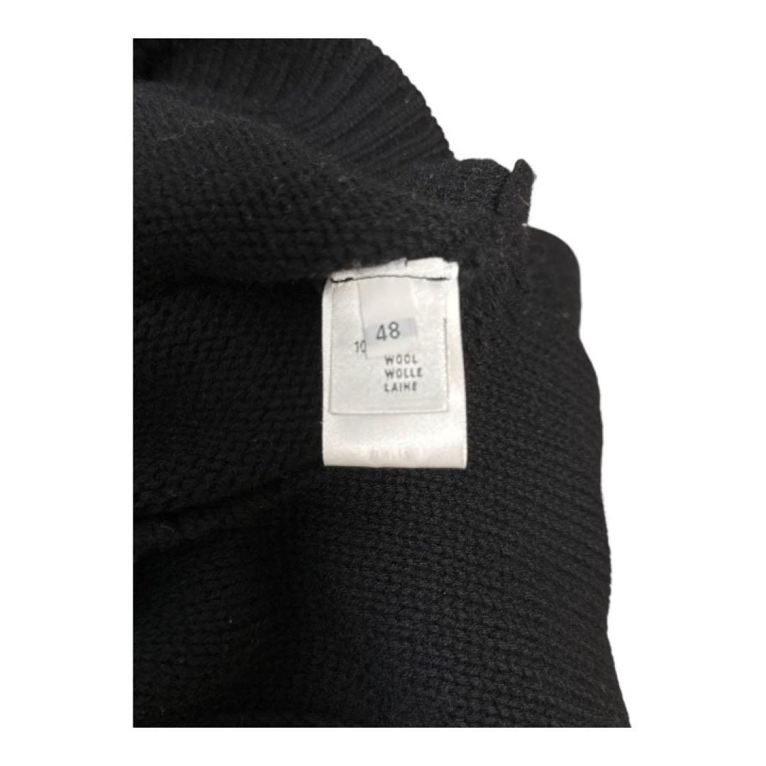 にょにょ　Cruciani ウールニットカーディガン 48 ブラック