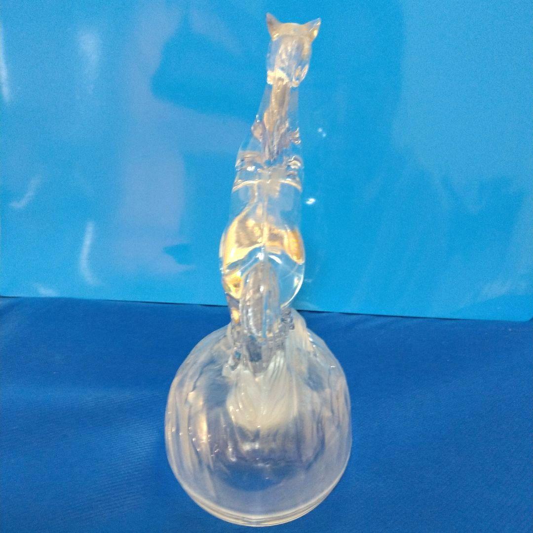 ガラス製 馬の彫刻 2体セット