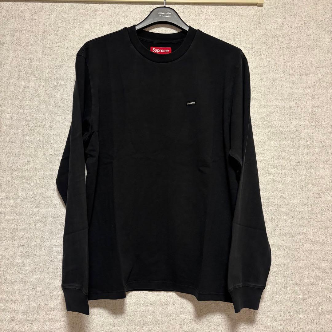 25FW Supreme Small Box L/S Tee 黒S キムタク