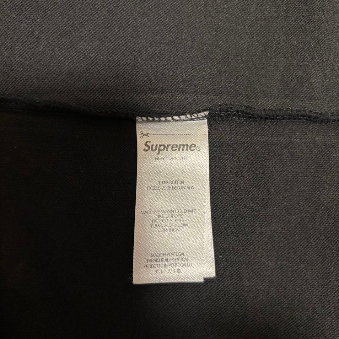 25FW Supreme Small Box L/S Tee 黒S キムタク