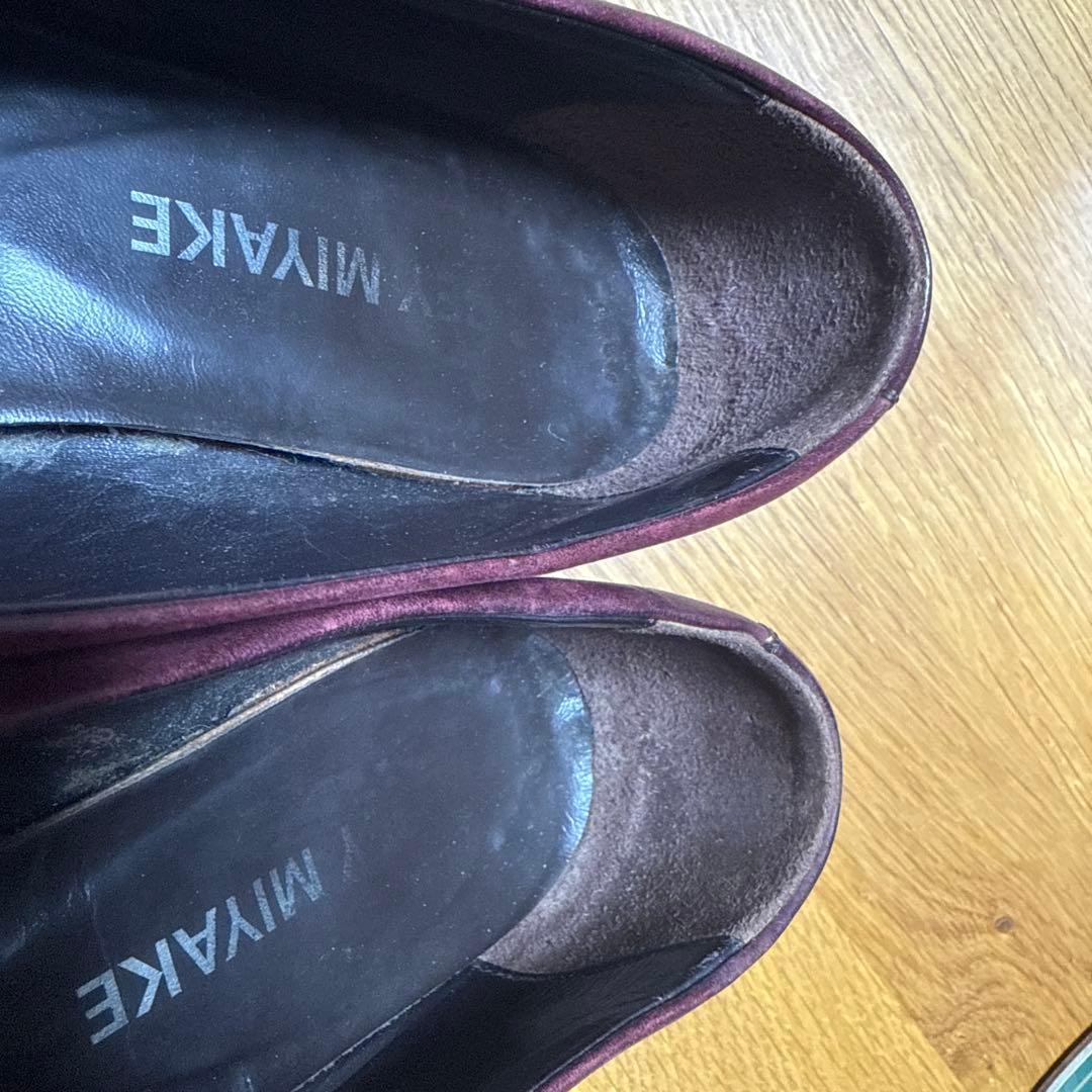 ISSEY MIYAKE　ワインレッド　レザー シューズ