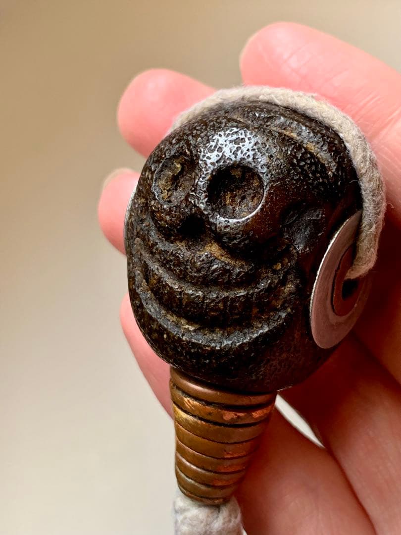 呪物　カパラ　チベット　カパーラ　頭蓋骨　クマントーン　プラクルアン　根付　密教