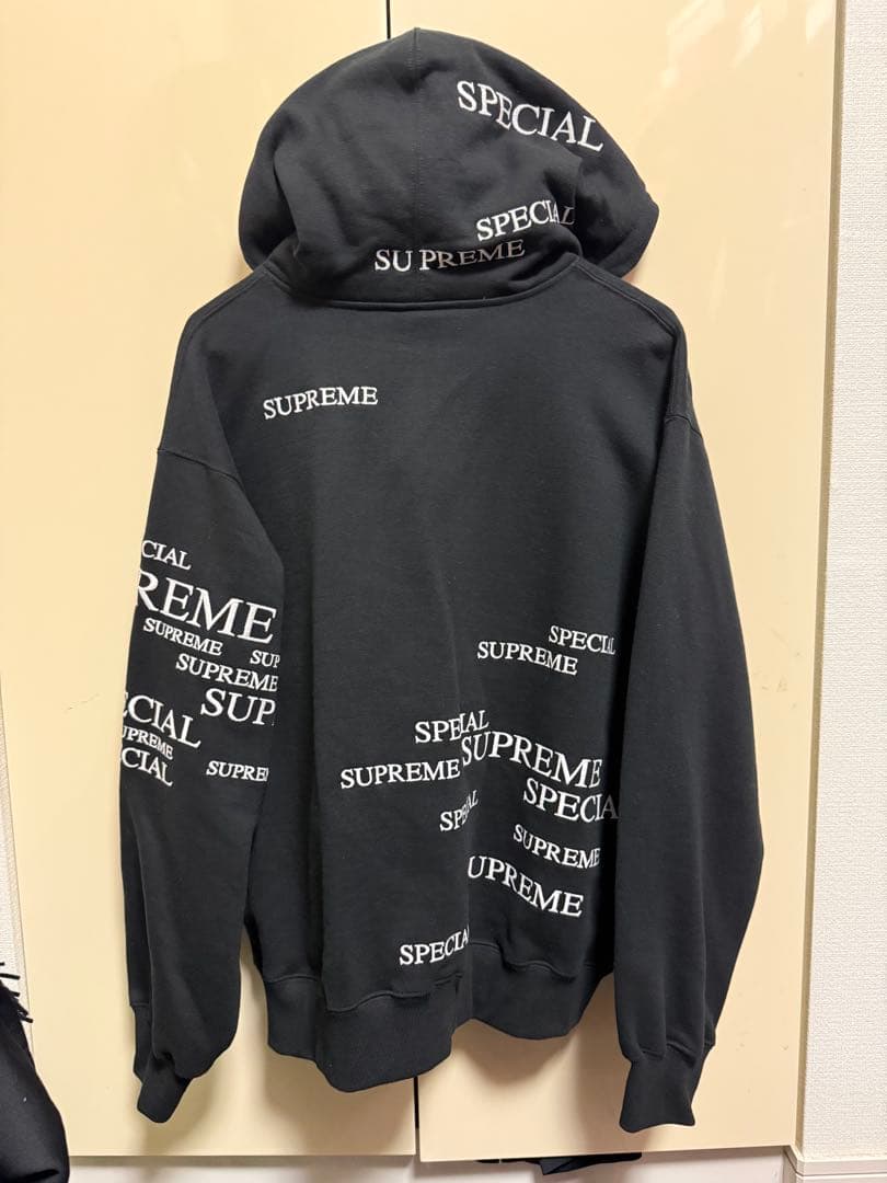 Supreme ブラック ジップパーカー M