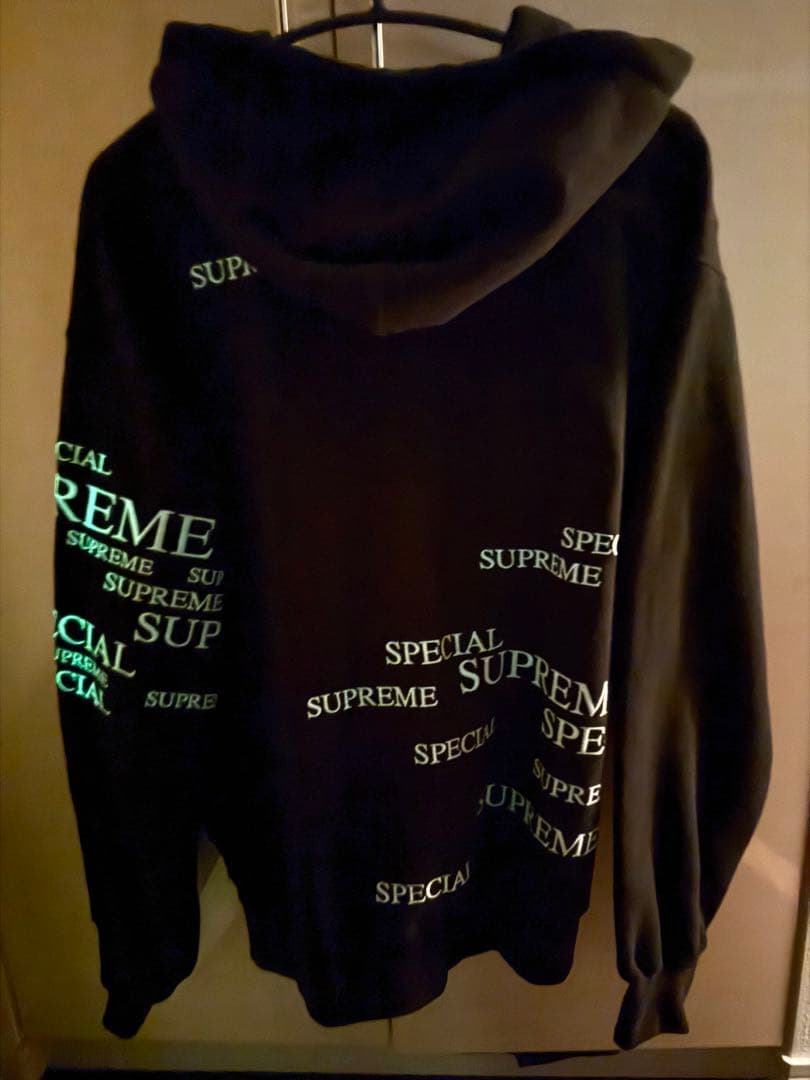 Supreme ブラック ジップパーカー M