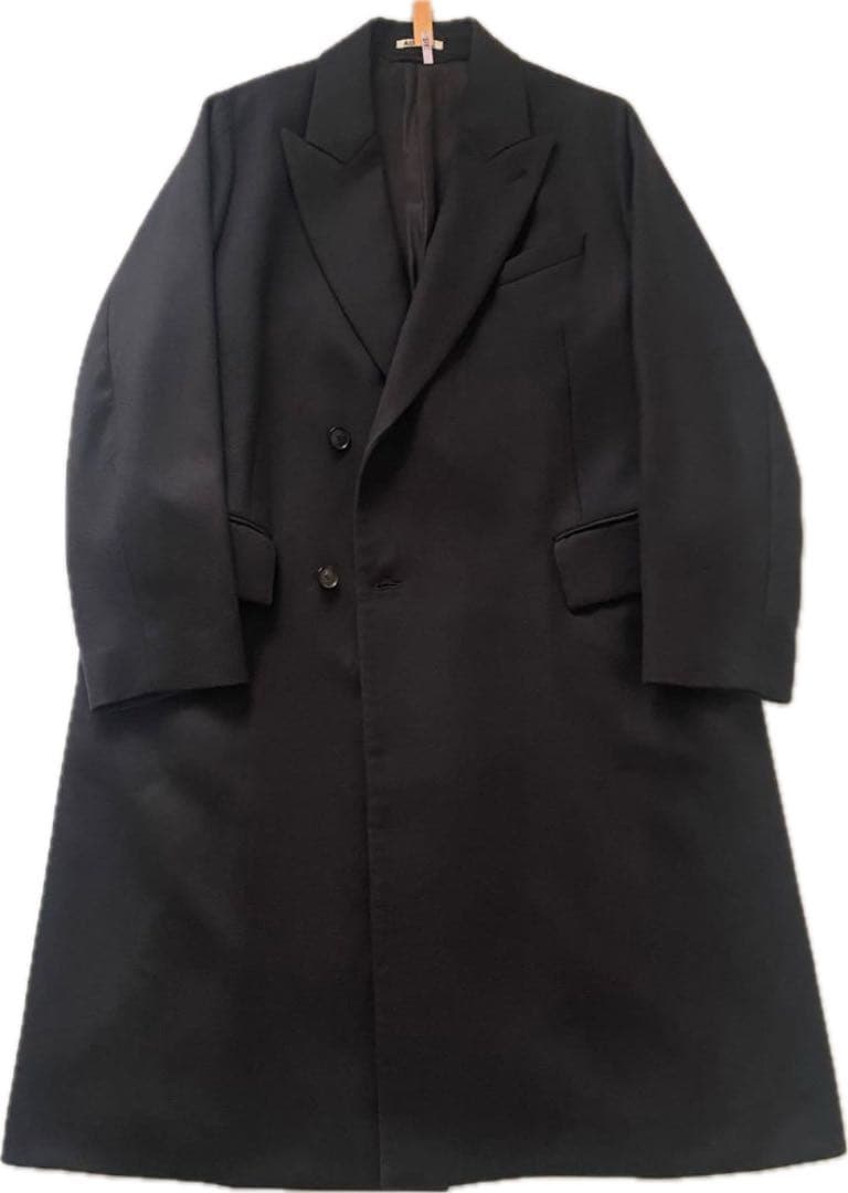 オーラリー LIGHT MELTON DOUBLE-BREASTED COAT