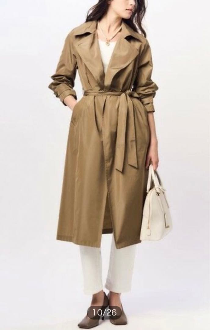 新品 23区【Oggi4月号掲載】LIMONTA メモリータフタ トレンチコート