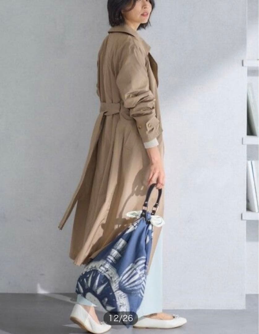 新品 23区【Oggi4月号掲載】LIMONTA メモリータフタ トレンチコート