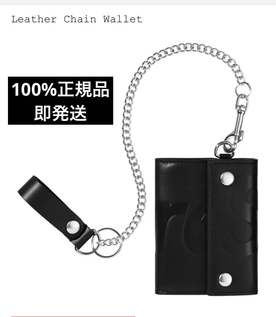 小物 Supreme Leather Chain Wallet (25FW)Black