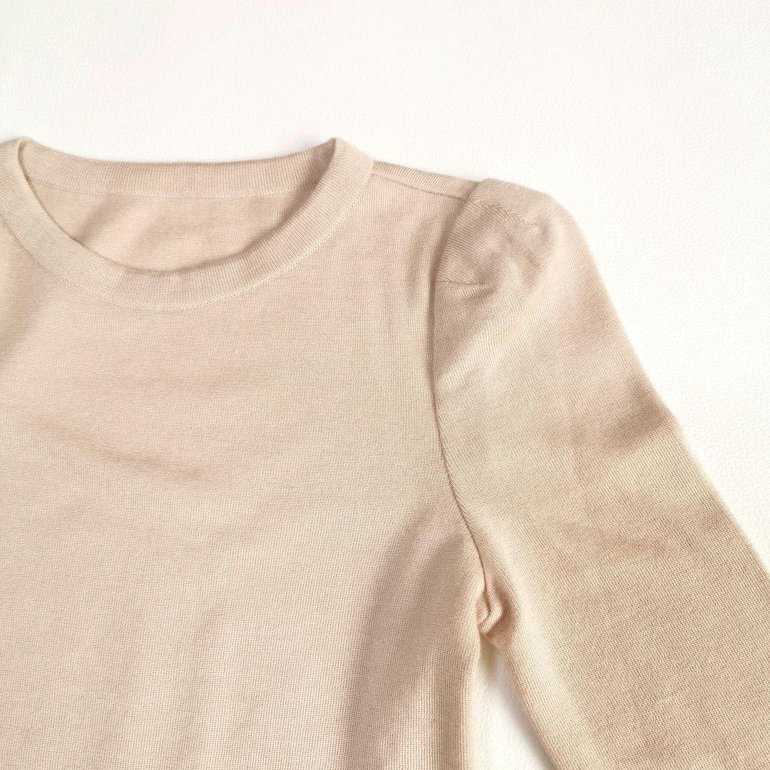 【美品✨】フォクシー シルクカシミヤニット ロゴチャーム スリット ピンク 38