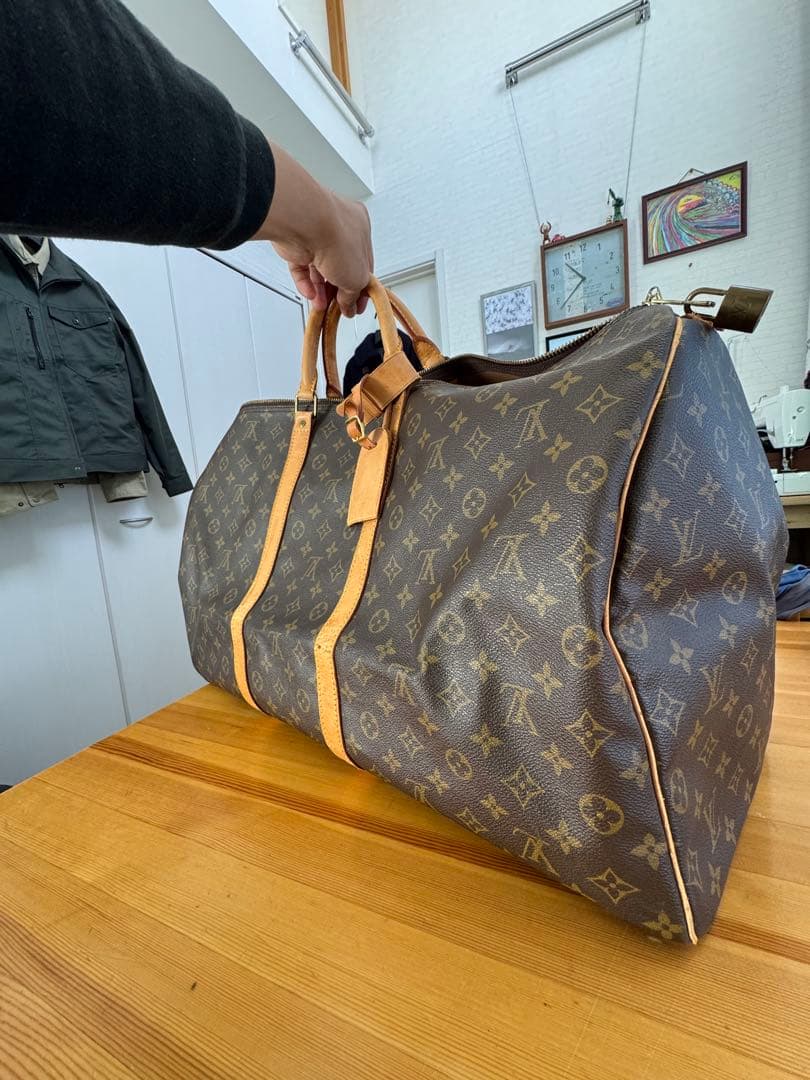 【楽天一番】ルイヴィトン ボストン キーポル60 鍵 南京錠付き