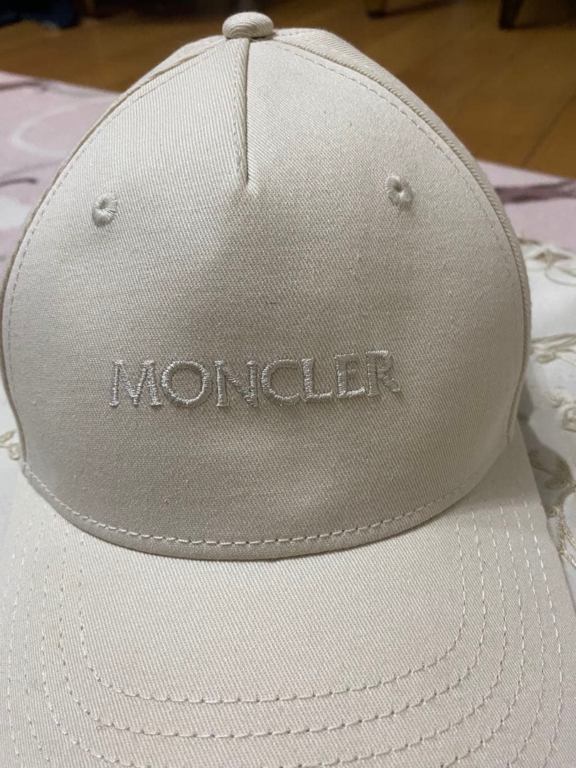 定価56000円 MONCLER 刺繍ロゴベースボールキャップ モンクレール