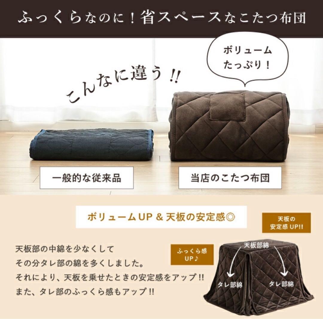 【3点セット】こたつ布団・テーブル・椅子セット 70×50cm