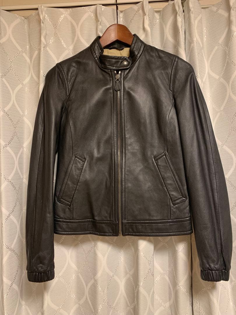 正規店購入　coach レザージャケット　ブラック