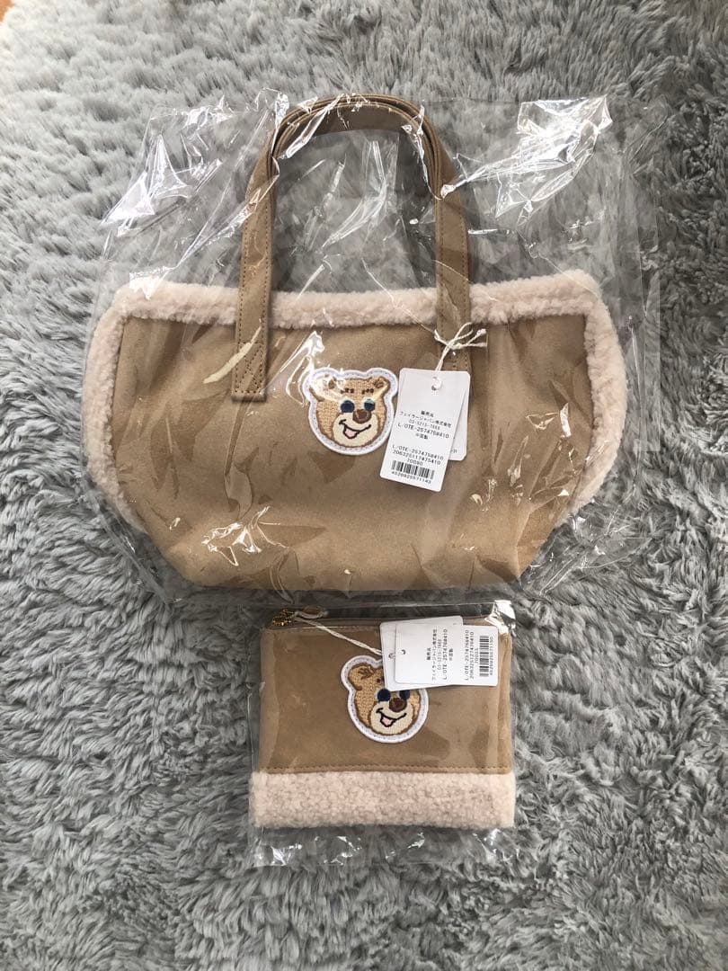 ラブラリーバイフェイラー オールドテディワッペンボアトートバッグ & ポーチ