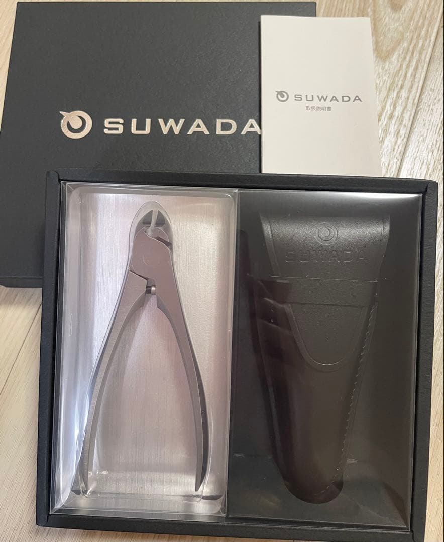 SUWADA Classic.Lステンレス製爪切り レザーケース付き
