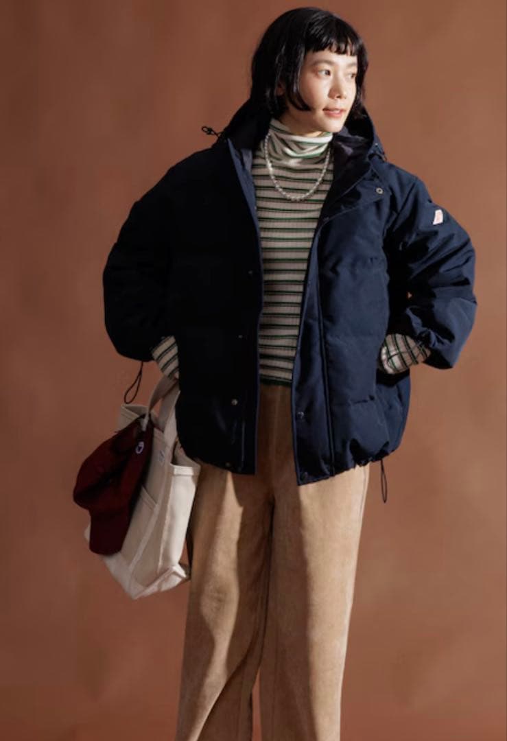 DANTON ダントンダウンジャケットネイビー　 S 新品