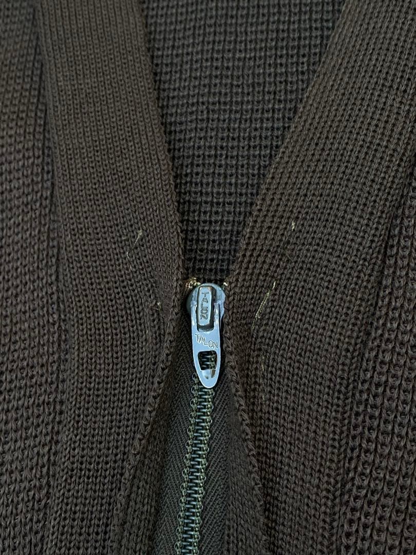 【ビンテージ】70's USA製 10-Xハンティングウールカーディガン　L