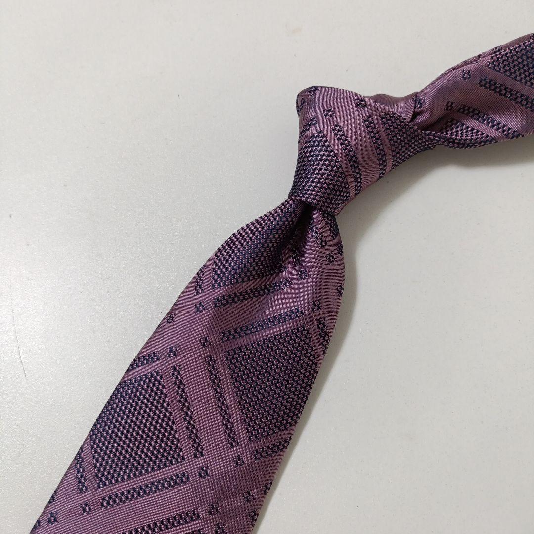 ブラックレーベルクレストブリッジ チェック柄ネクタイ タグ付未使用