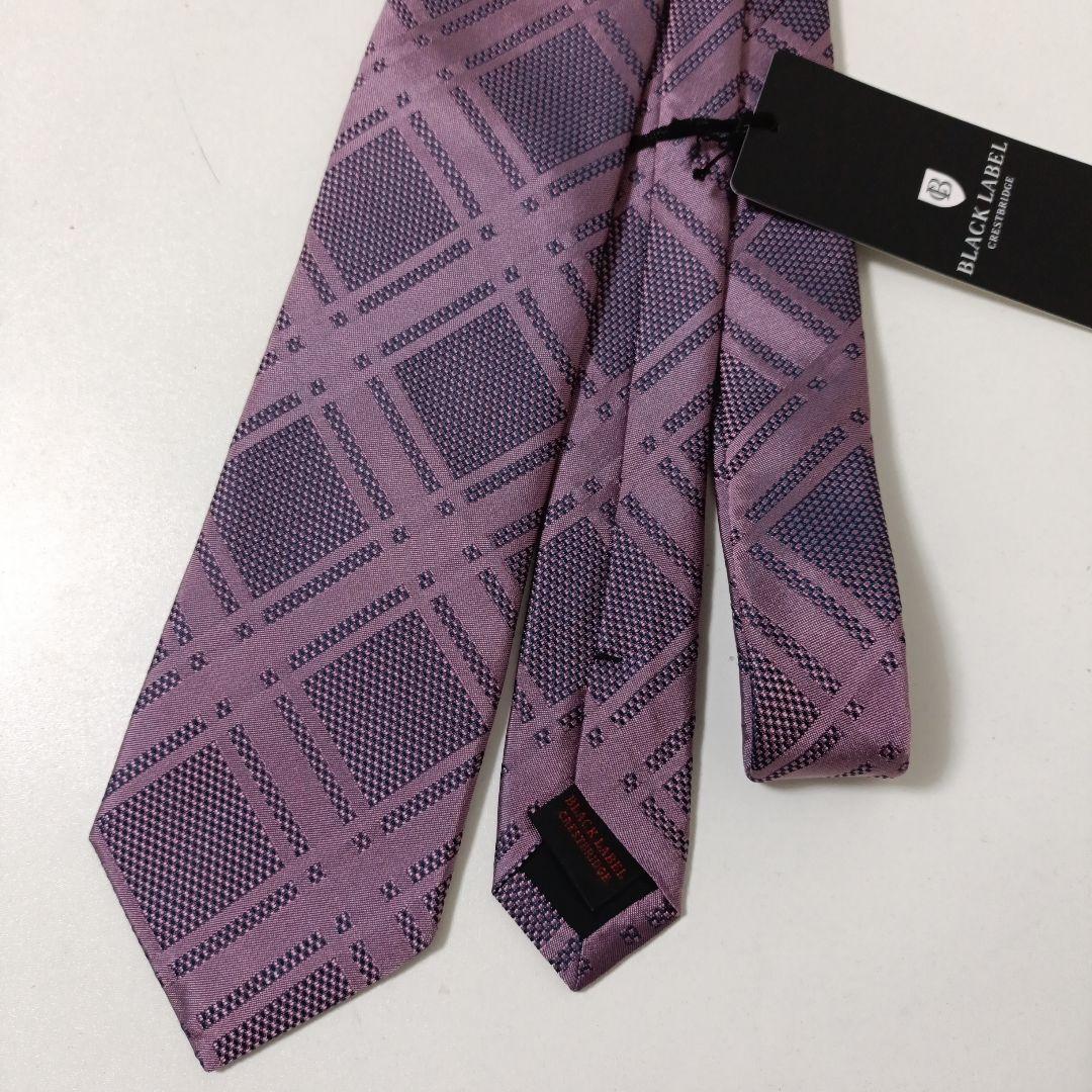ブラックレーベルクレストブリッジ チェック柄ネクタイ タグ付未使用