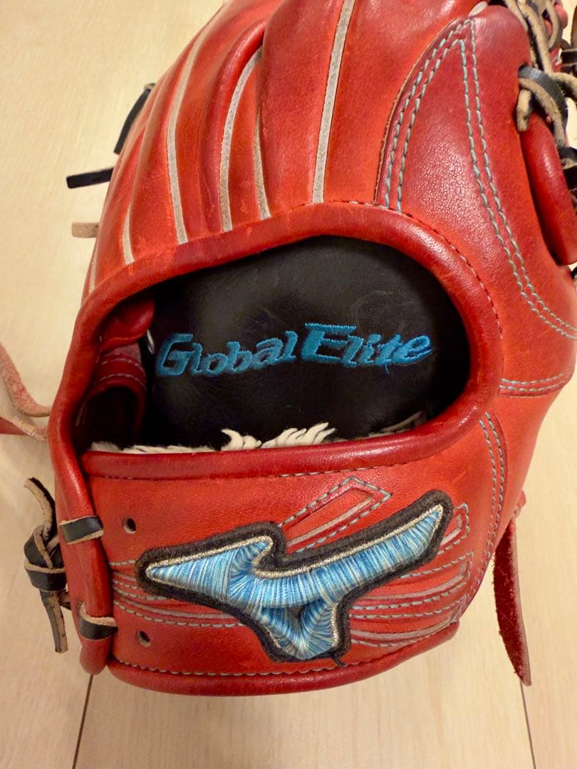 ミズノ グローバルエリート 限定 ダイバーシティブルー 軟式 外野手用 グローブ