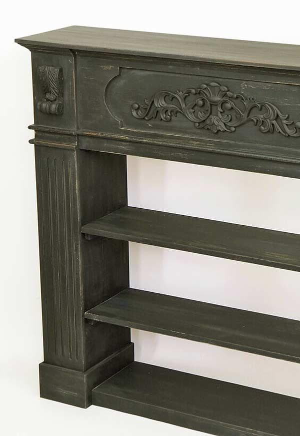 マントルピース コンソール シェルフ ブラック シャビーシック 5008