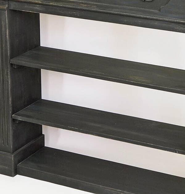 マントルピース コンソール シェルフ ブラック シャビーシック 5008