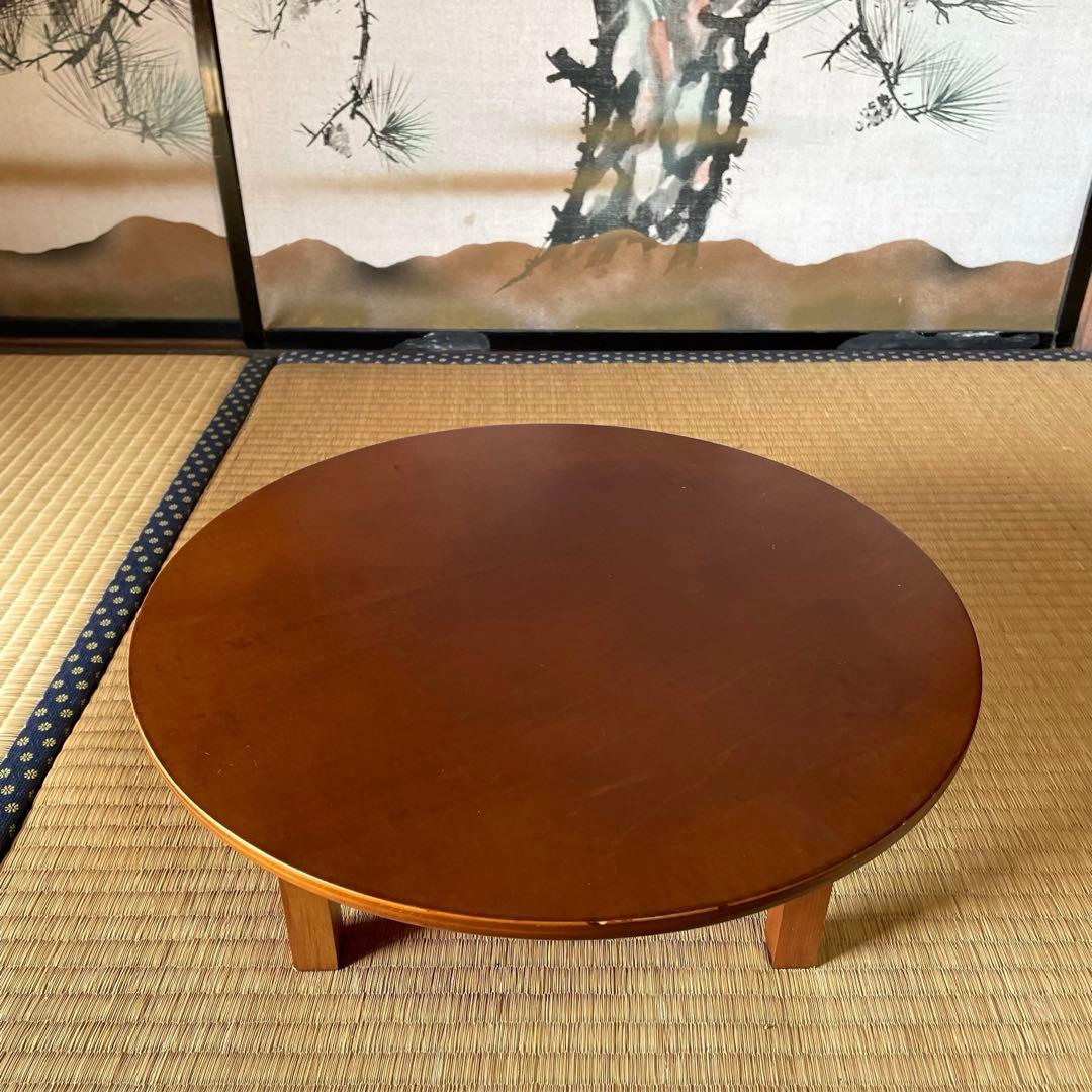 ちゃぶ台　小さめ　レトロ　折りたたみ