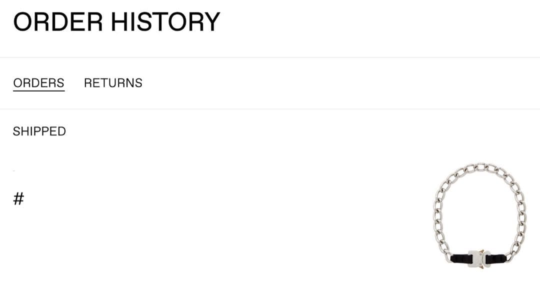 1017 ALYX 9SM ネックレス　チェーン