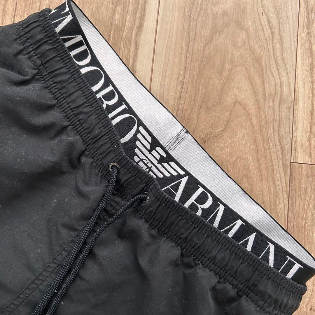 美品　エンポリオアルマーニ　メンズ　スイムウェア　ショートパンツ　M 黒