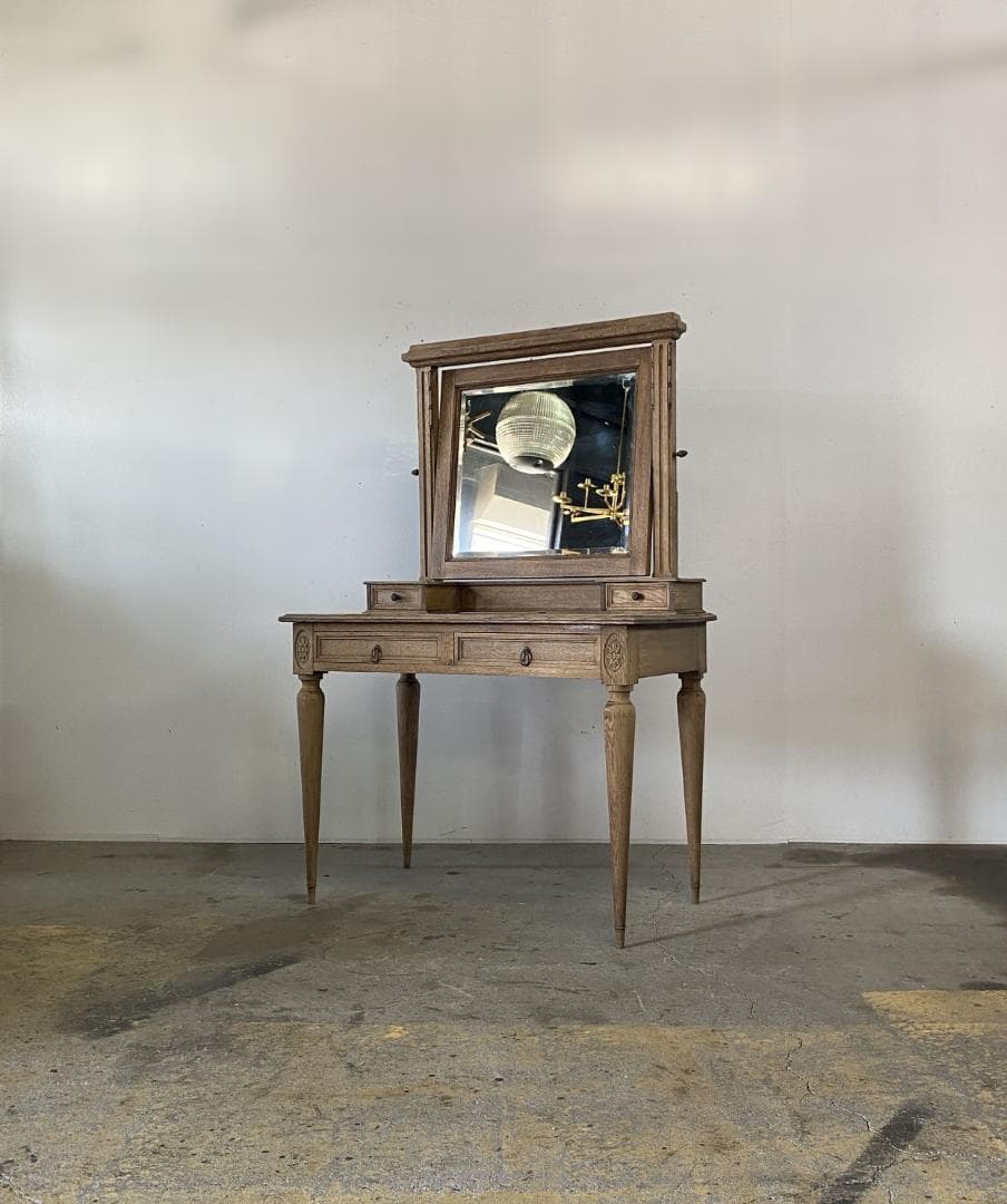 フランス アンティーク Dresser ドレッサー 鏡 テーブル ミラー