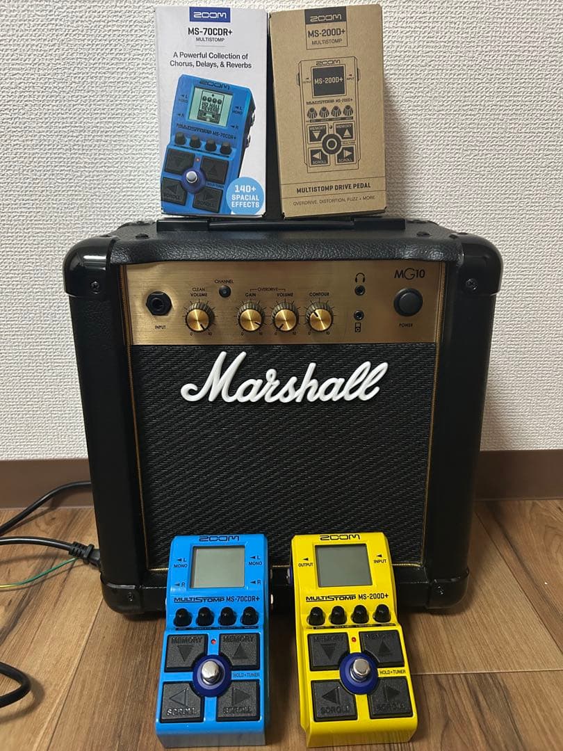 ZOOM MS-200D+ MS-70CDR+ MARSHALL MG10セット
