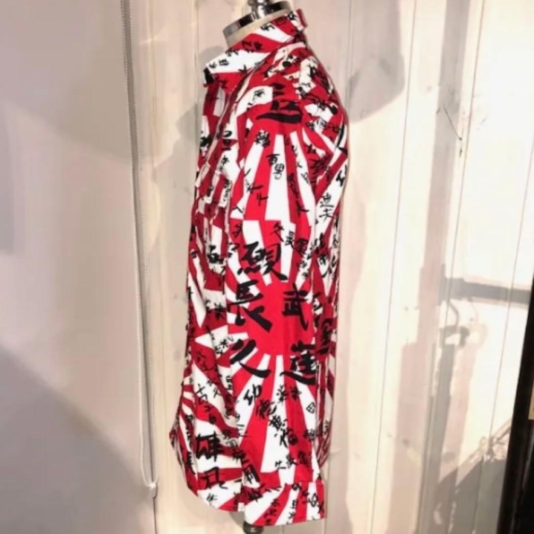 未使用 旭日旗×漢字シャツ NEON ラロッカ ジョンソンズ 風 パンク 神風