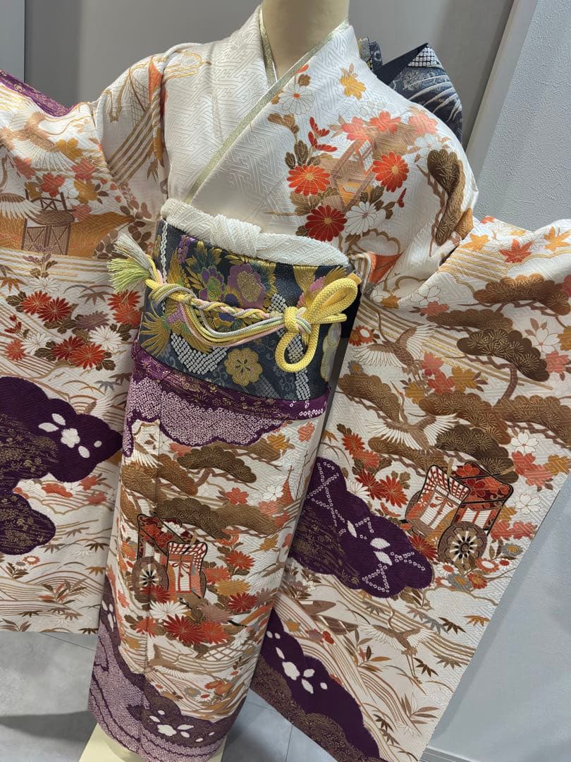 正絹　振袖　単品