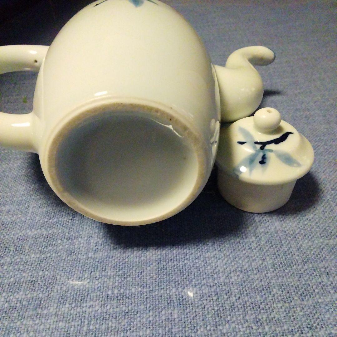 煎茶道具　染め付け水注