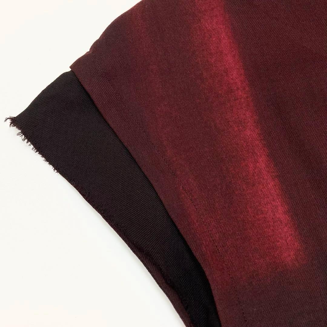 Y's ワイズ 美品 ウール フレンチスリーブ ワンピース マルチ2