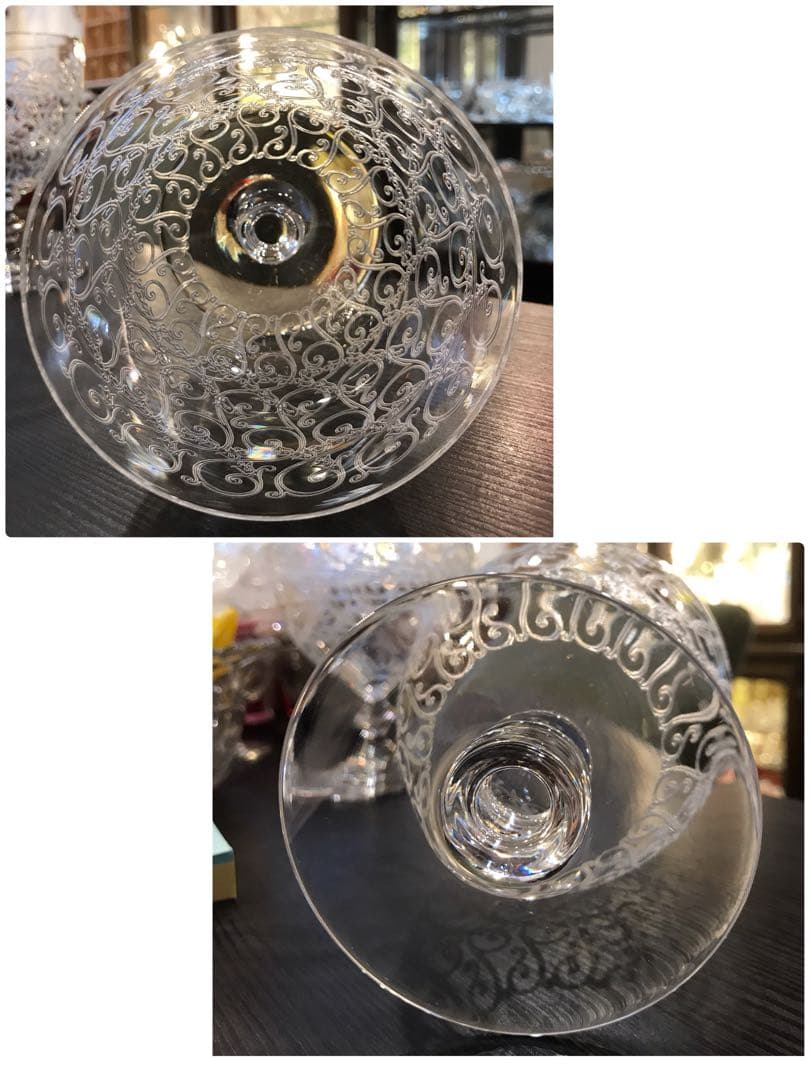 シンリサ オールドバカラBACCARATローハン水用グラス11.2cm3客