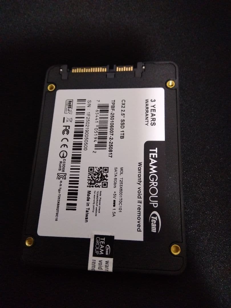 TEAM GROUP CX2 1TB 内蔵型SSD