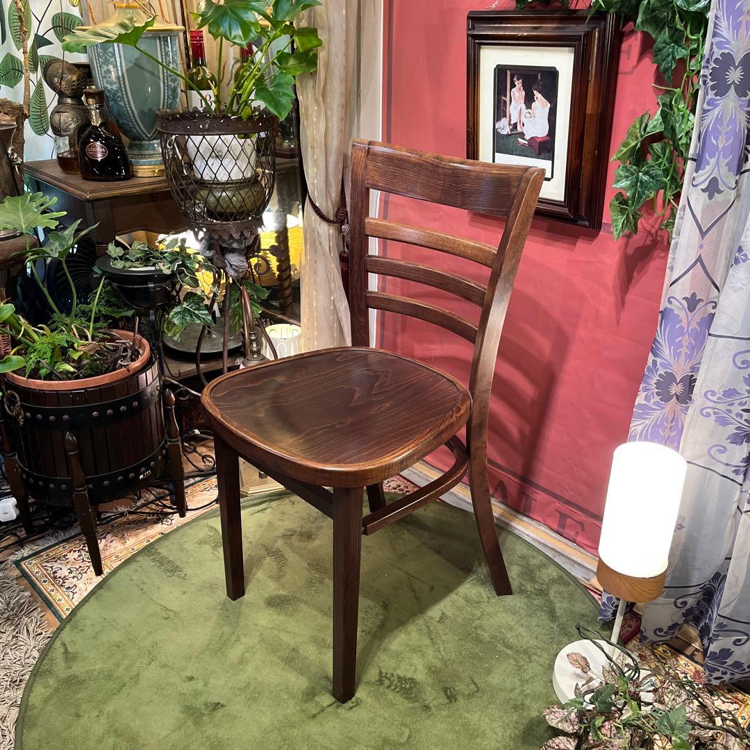 そらBクラス ２脚セット　ヴィンテージ 曲木ベントウッドチェア軽量カフェチ